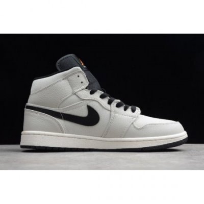 Nike Air Jordan 1 Mid Se Beyaz / Siyah Basketbol Ayakkabısı Türkiye - GSDI4A3R